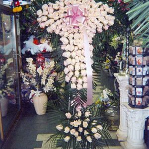 Pastel Roses Cross
