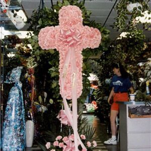 Pink Carnations Cross